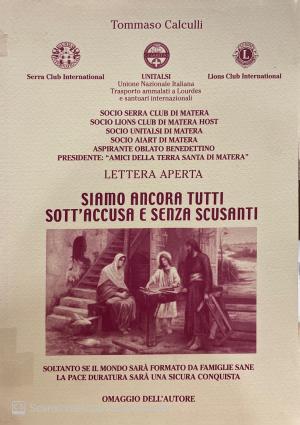 SIAMO TUTTI ANCORA SOTT'ACCUSA E SENZA SCUSANTI